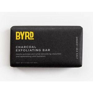 BYRD Charcoal Exfoliating Bar - Smokey Sea Salt - 5oz